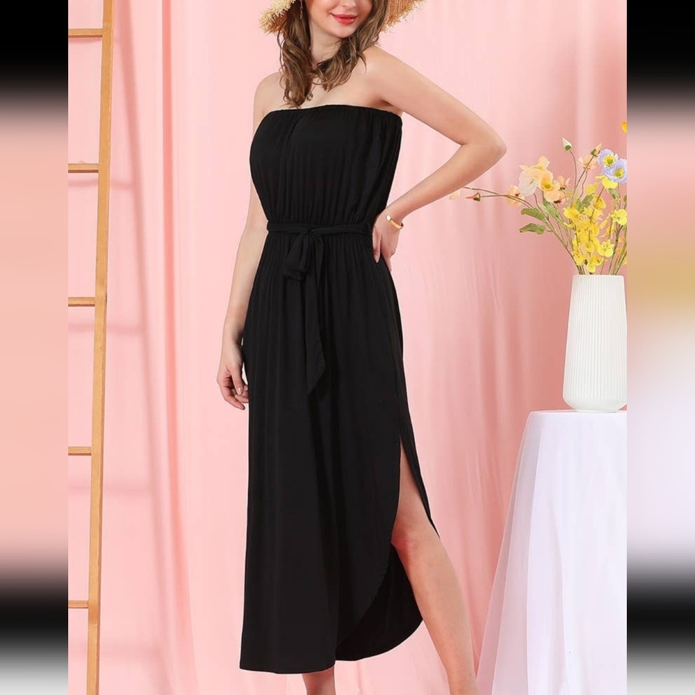 Tube top maxi dress